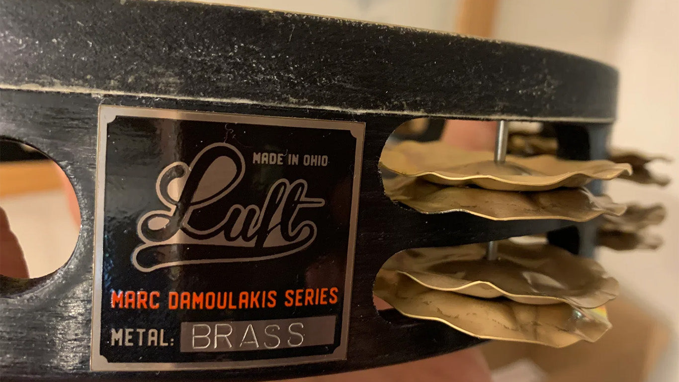 Luft Tambourines Marc Damoulakis Brass