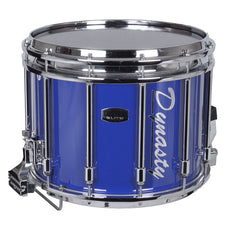 14" Dynasty DFZ Marching Snare Drum - Blue Aluminum Polished Hardware MS-Z14WA-BU