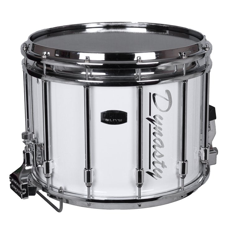 14" Dynasty DFZ Marching Snare Drum White MS-Z14W-W