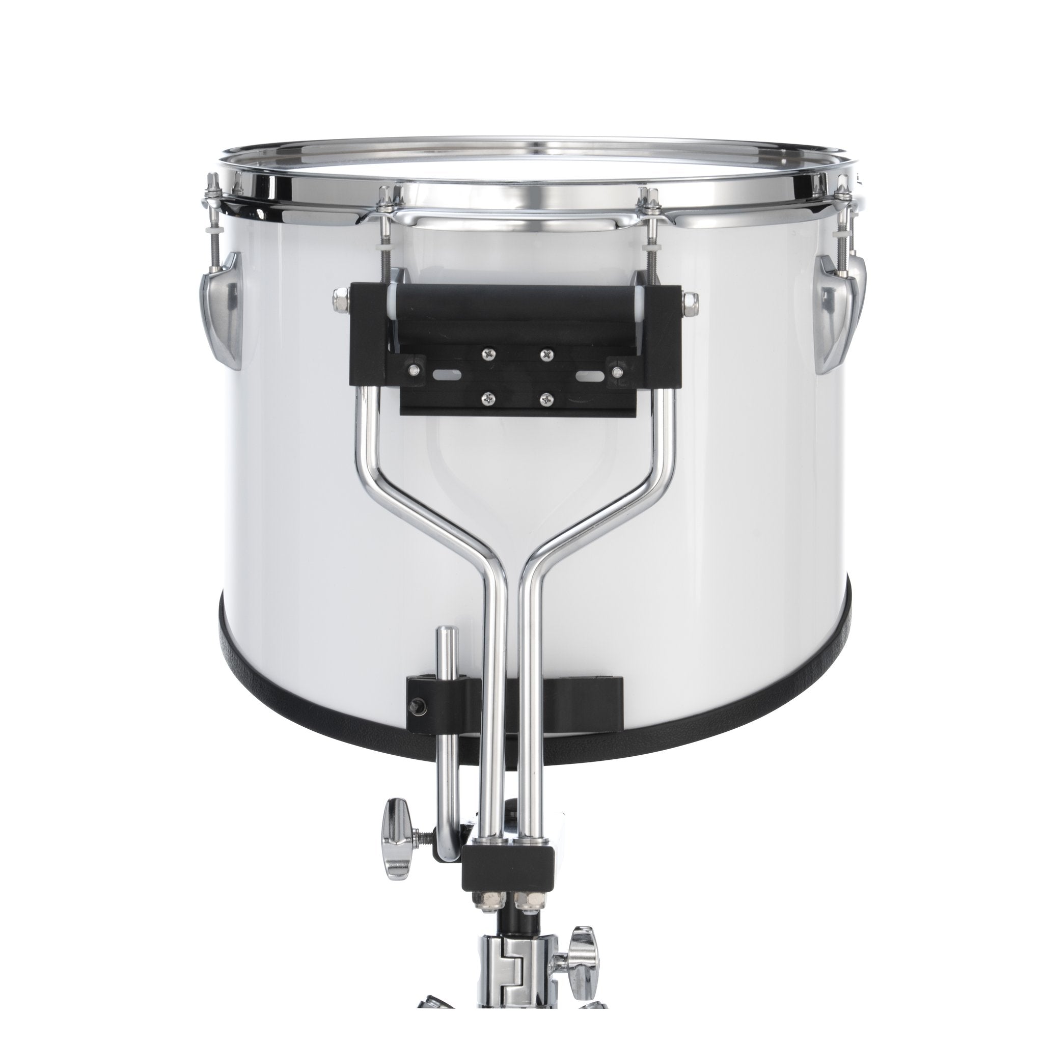 14x12.4 - Pure White - Pearl Finalist Birch Marching Tenor - Undrilled FMTB14/A33 Performer View