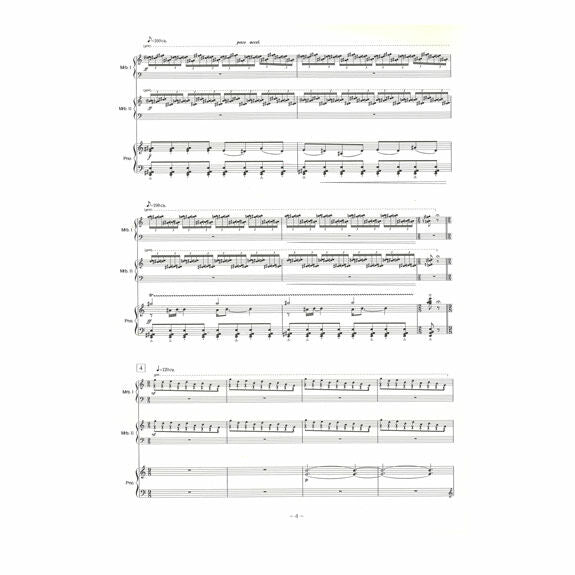 Abe-Marimba Concertino The WAVE for Solo Marimba or Two Marimbas and Symphonic Wind Orch. (Piano Reduction)-1-2M/PN
