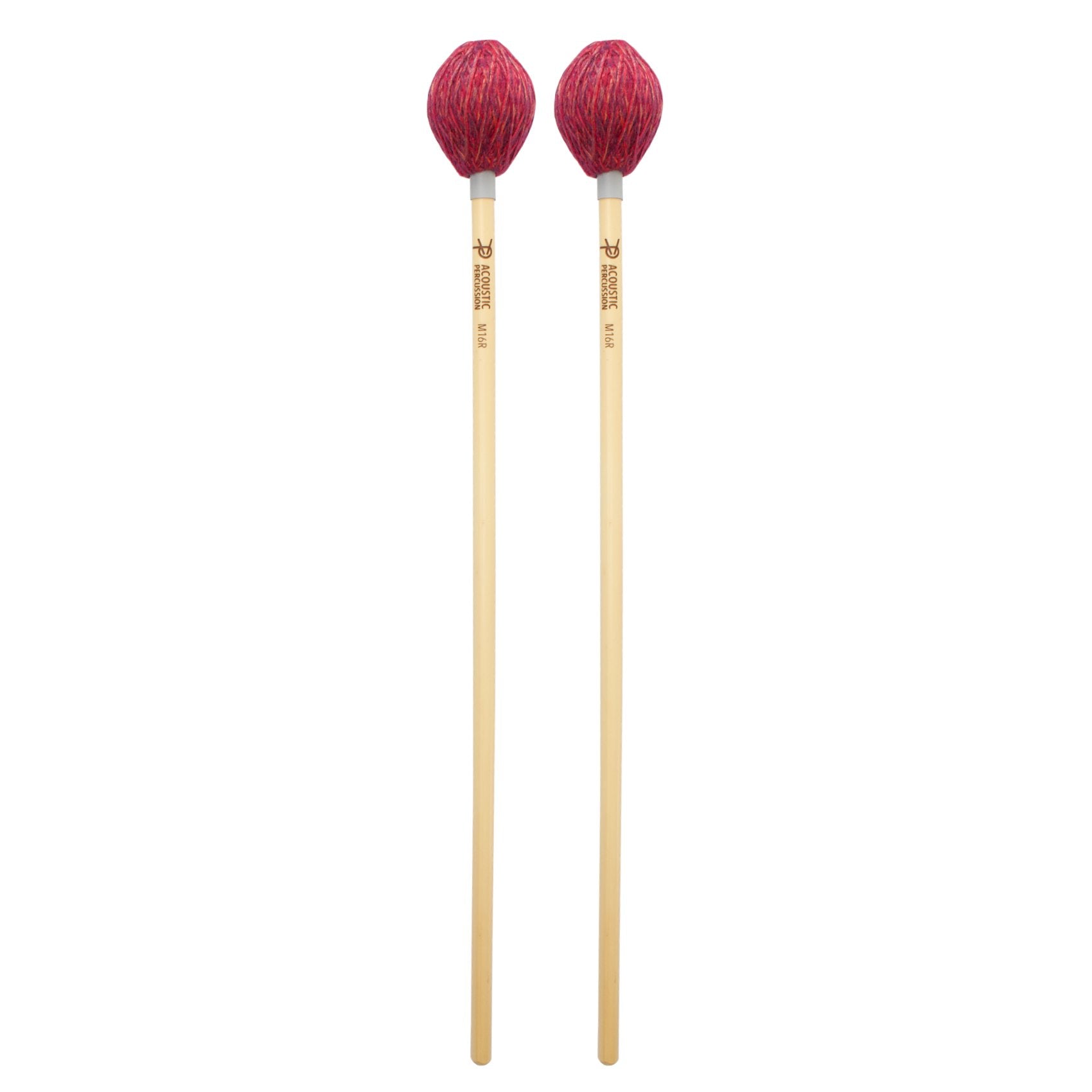 Acoustic Percussion M16 Mono-Tonal Series Very Soft Marimba Mallets - Maple ACO-M16