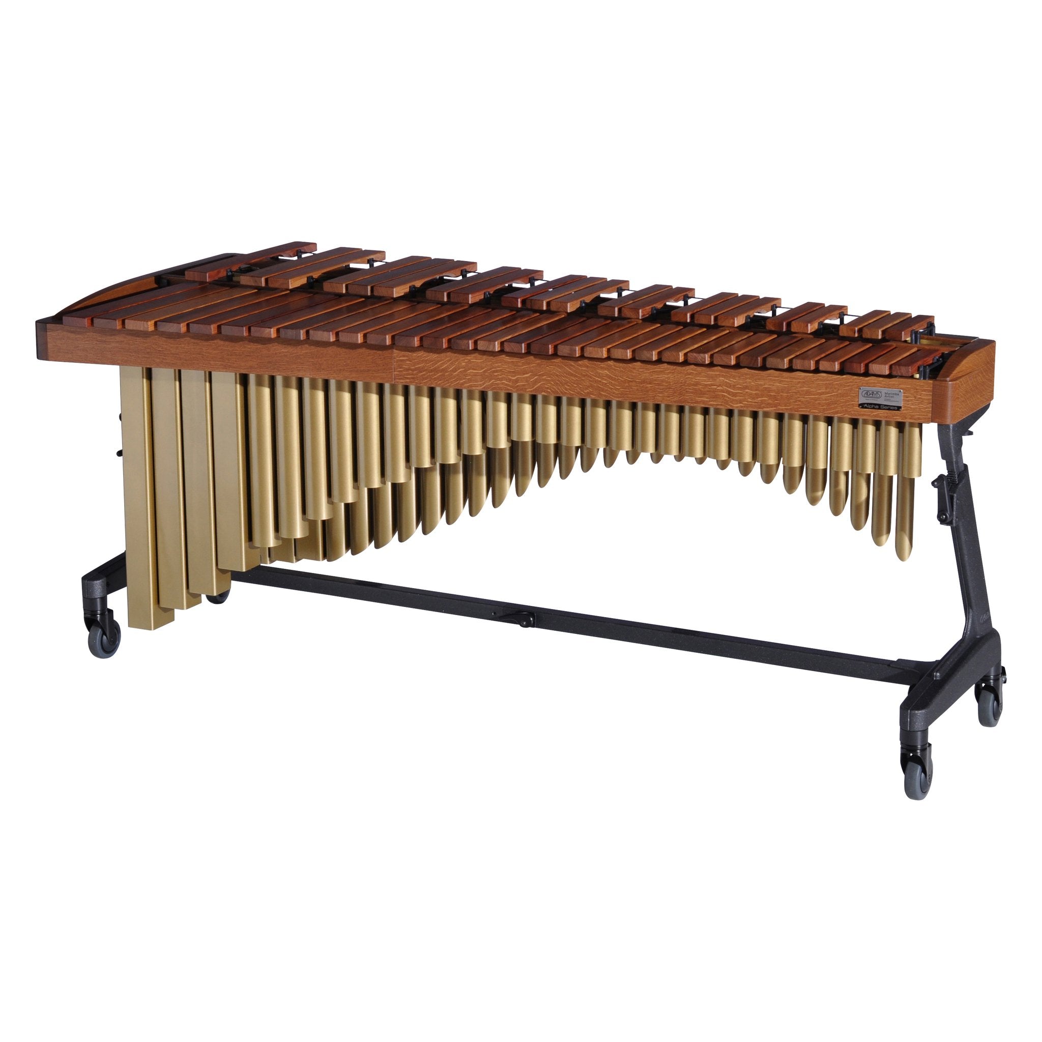 Adams Alpha Marimba 4.3 Walnut Satin Gold Players Side