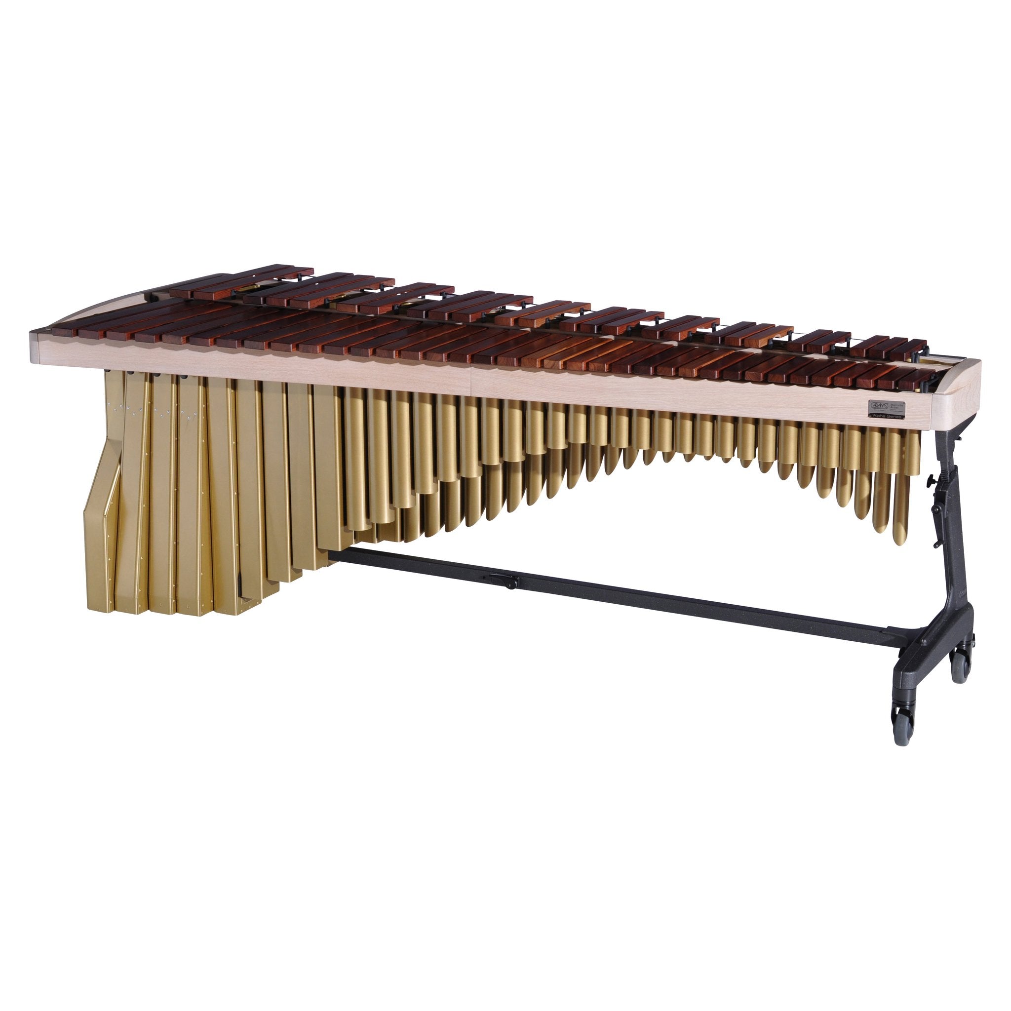 Adams Alpha Marimba Whitewash Satin Gold MAHAA50/9W3 Players Side