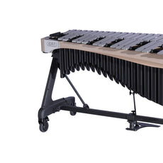 Adams Alpha Series 3.5 Octave Vibraphone, Silver Bars, w/Motor and Apex Frame White Wash Rails, Midnight Black Resonators ADM-VAWA35S/9W1