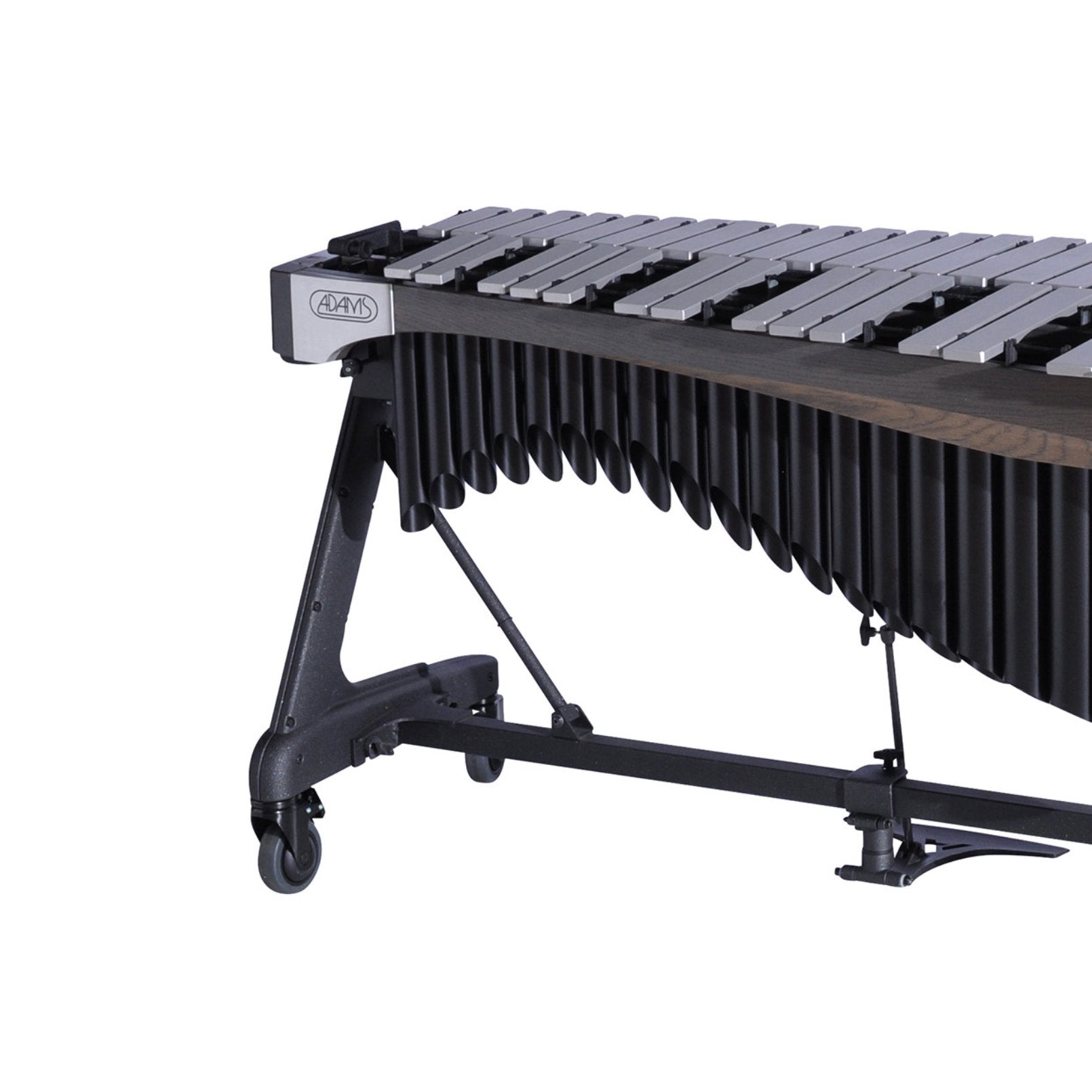 Adams Alpha Series 4.0 Octave Vibraphone, Silver Bars, w/Motor and Apex Frame Graphite Rails, Midnight Black Resonators VAWA40S/9G1