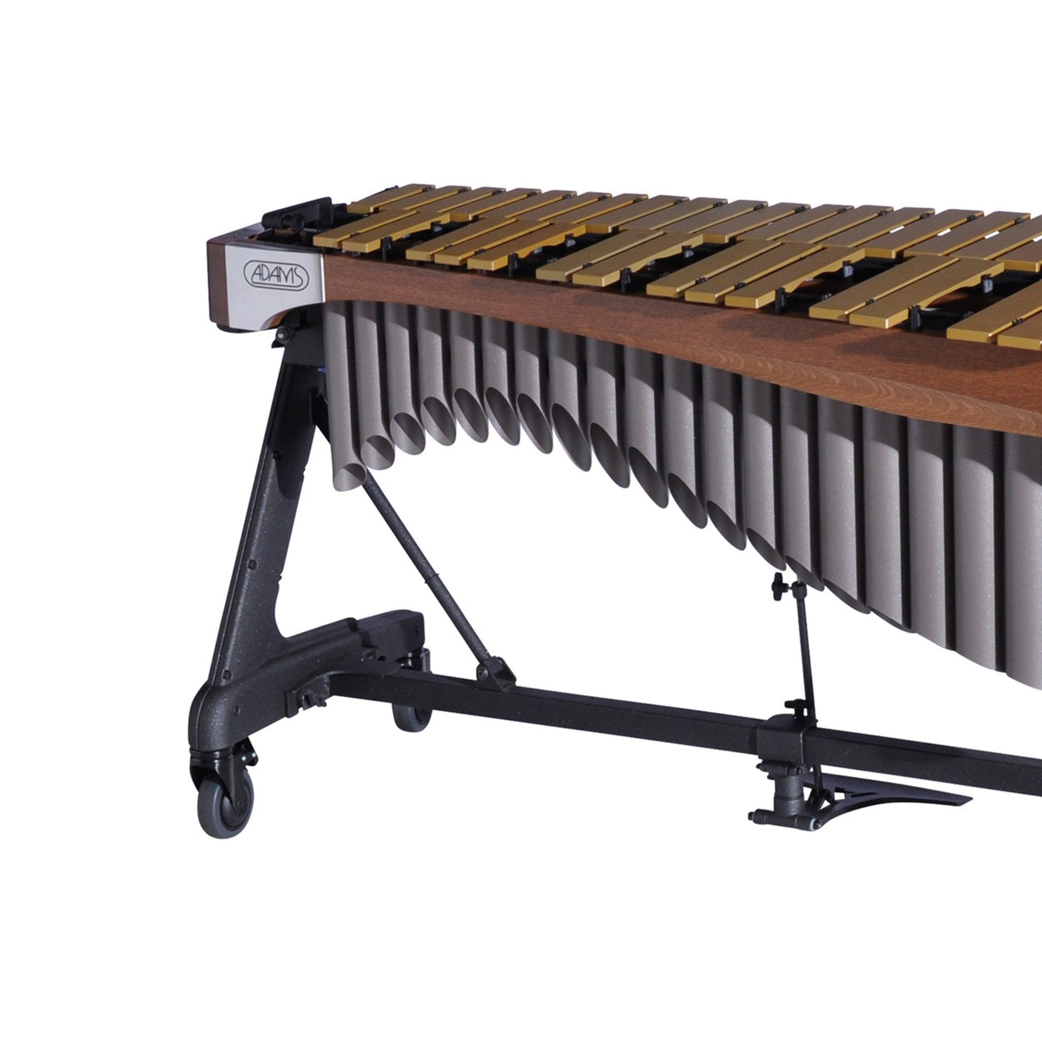 Adams Alpha Series 4.0 Octave Vibraphone, Gold Bars, w/Motor and Apex Frame Walnut Rails, Desert Resonators ADM-VAWA40G/9T2