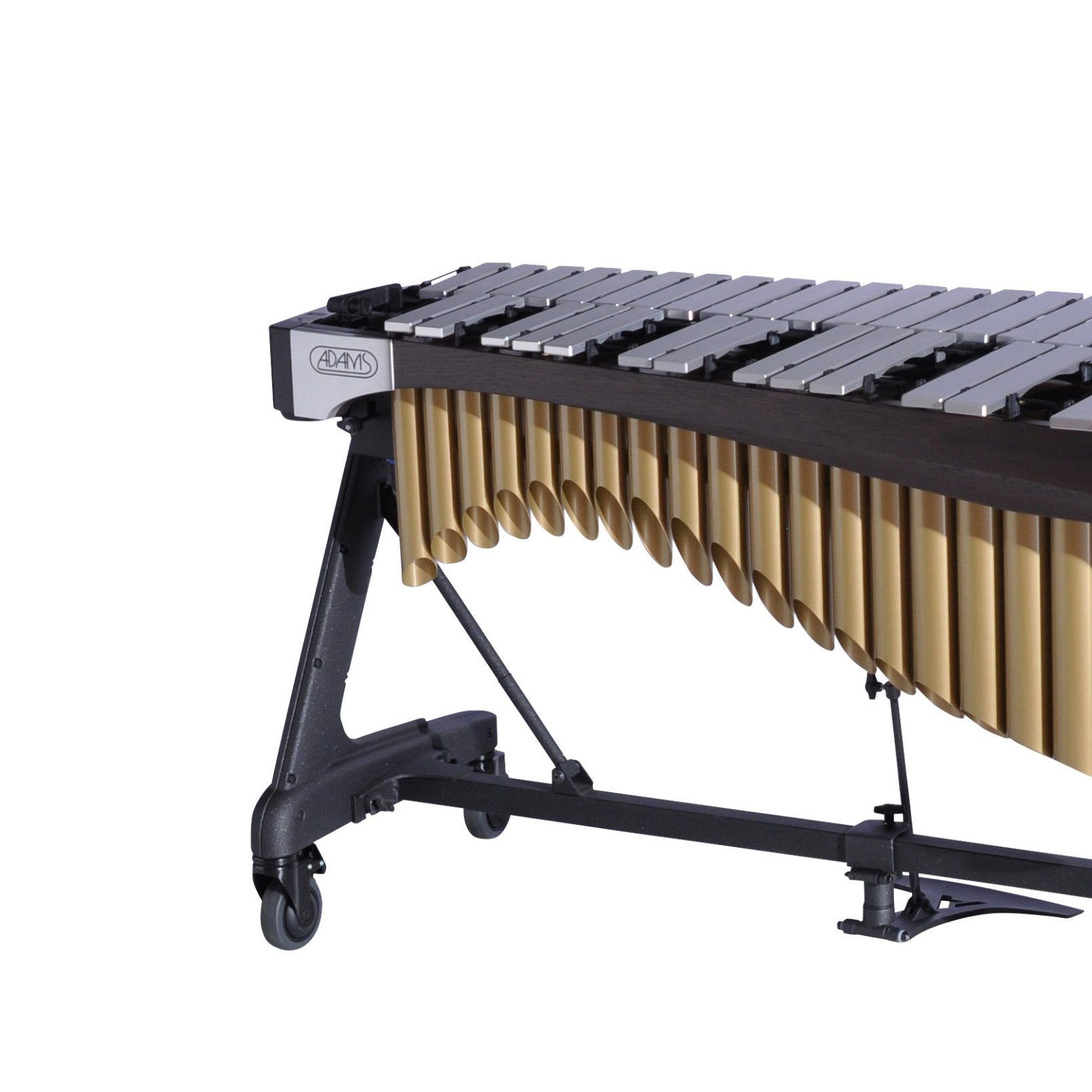 Adams Alpha Series 4.0 Octave Vibraphone, Silver Bars, w/Motor and Apex Frame Espresso, Gold Resonators ADM-VAWA40S/9E3