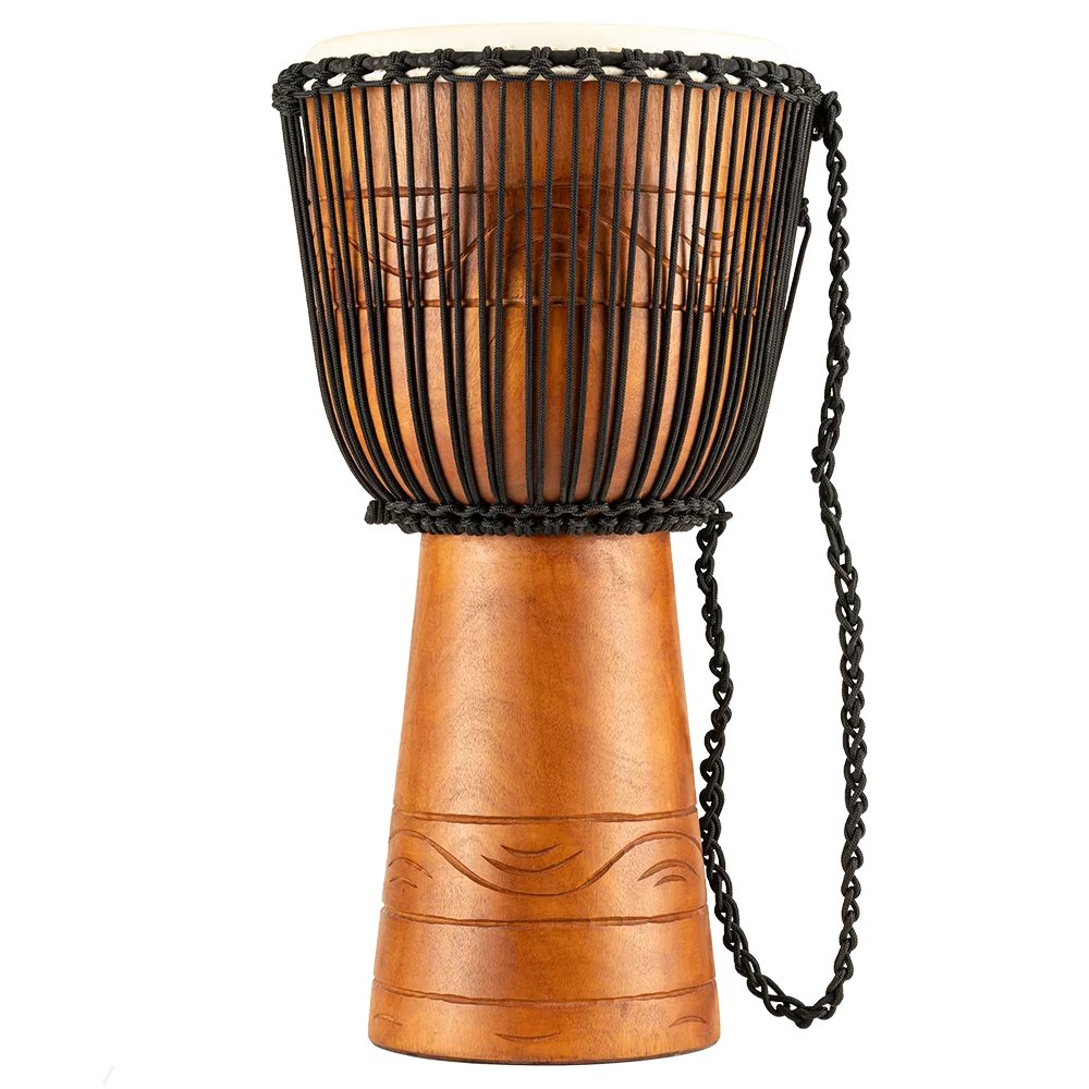 Meinl 12" African Rope Tuned Djembe Side