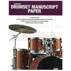 Alfred's Drum Manuscript Paper