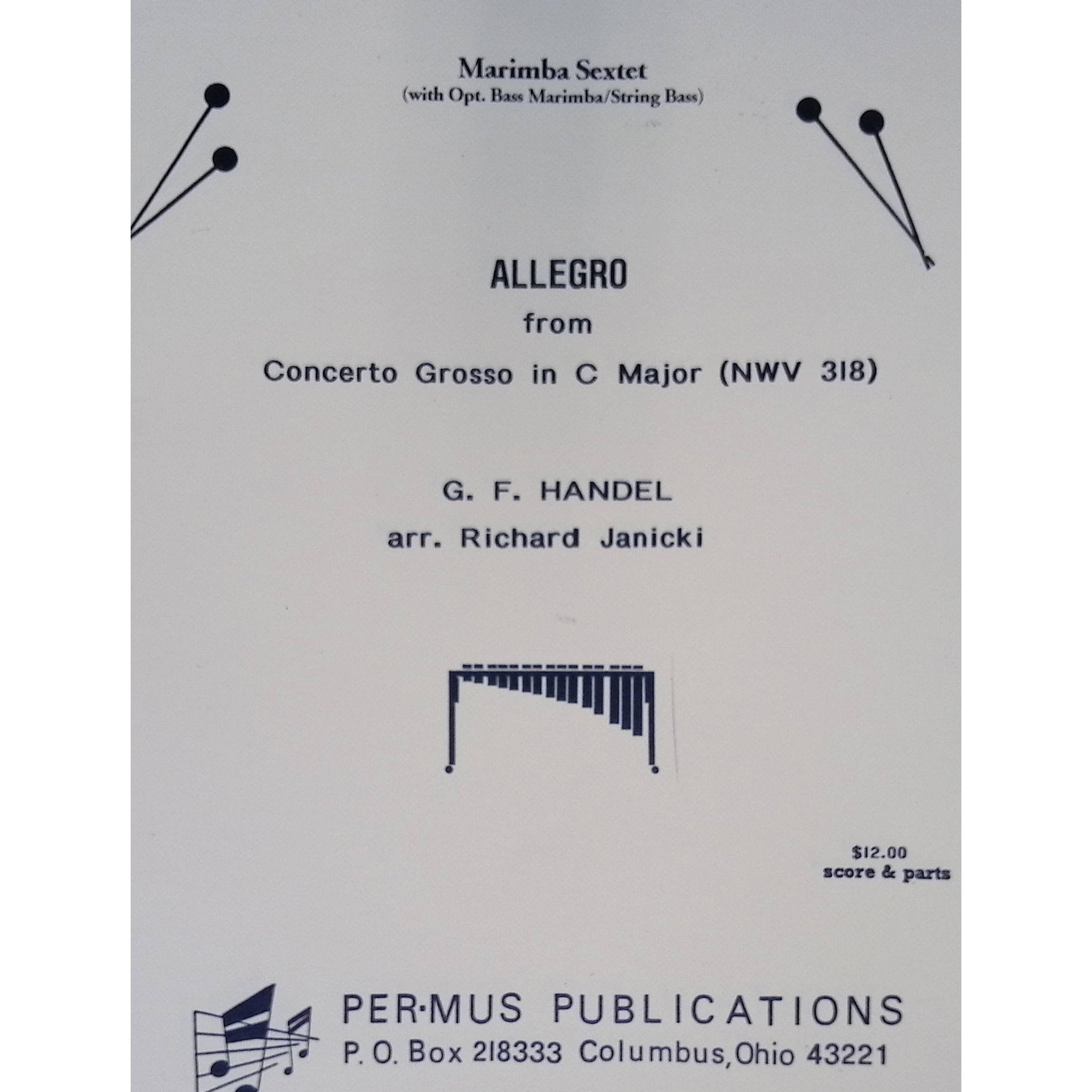 Allegro From Concerto Grosso in C-Major George Frideric Handel arranged by Richard Janicki