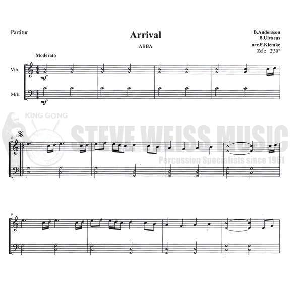 Andersson/Ulvaeus(ABBA)-Arrival arr. Klemke (SP)-V/M