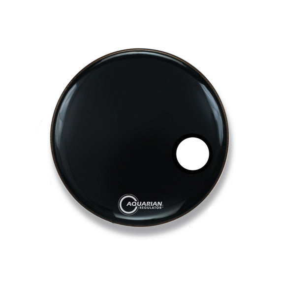 22" Aquarian Regulator Black Bass Drum Head