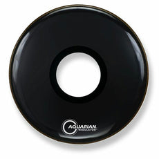 20" Aquarian Regulator Black Bass Drum Head with Center Hole
