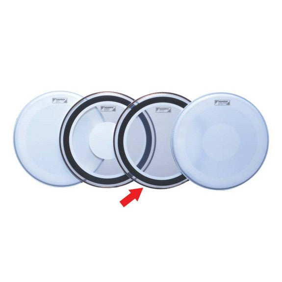 08" Aquarian Studio X Clear Drumhead