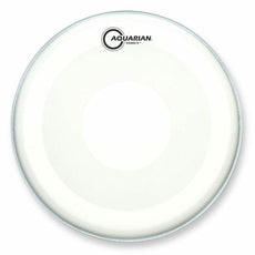 Aquarian 14" Studio-X White Texture Coated Drumhead with Dot