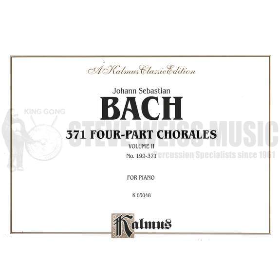 Bach-371 Chorales Vol. 2 (199-371)-Mal