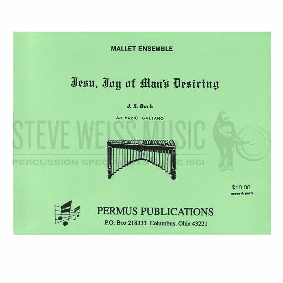Bach-Jesu, Joy of Man's Desiring arr. Gaetano (SP)-3M/B/V/C