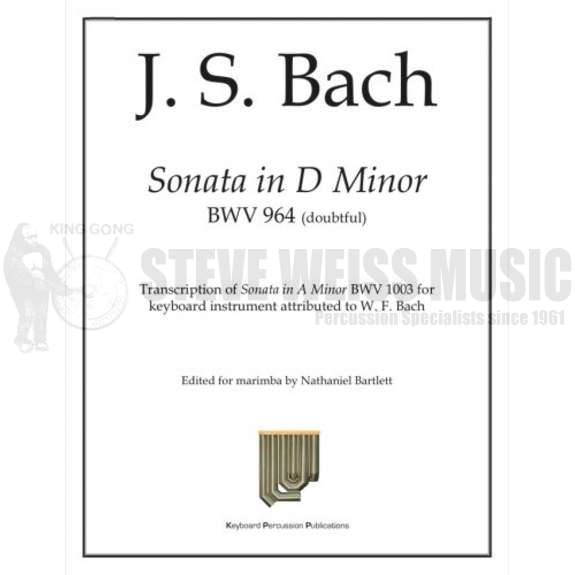 Bach-Sonata in d minor, BWV 964 (doubtful), arr. Bartlett-M