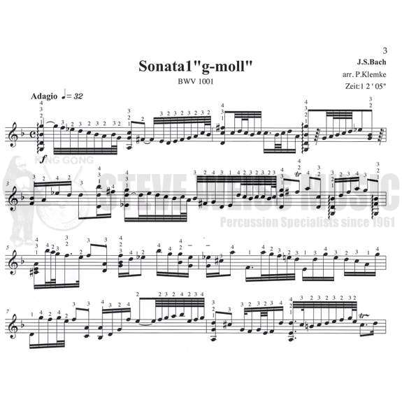 Bach-Sonate 1 in g minor arr. Klemke-M