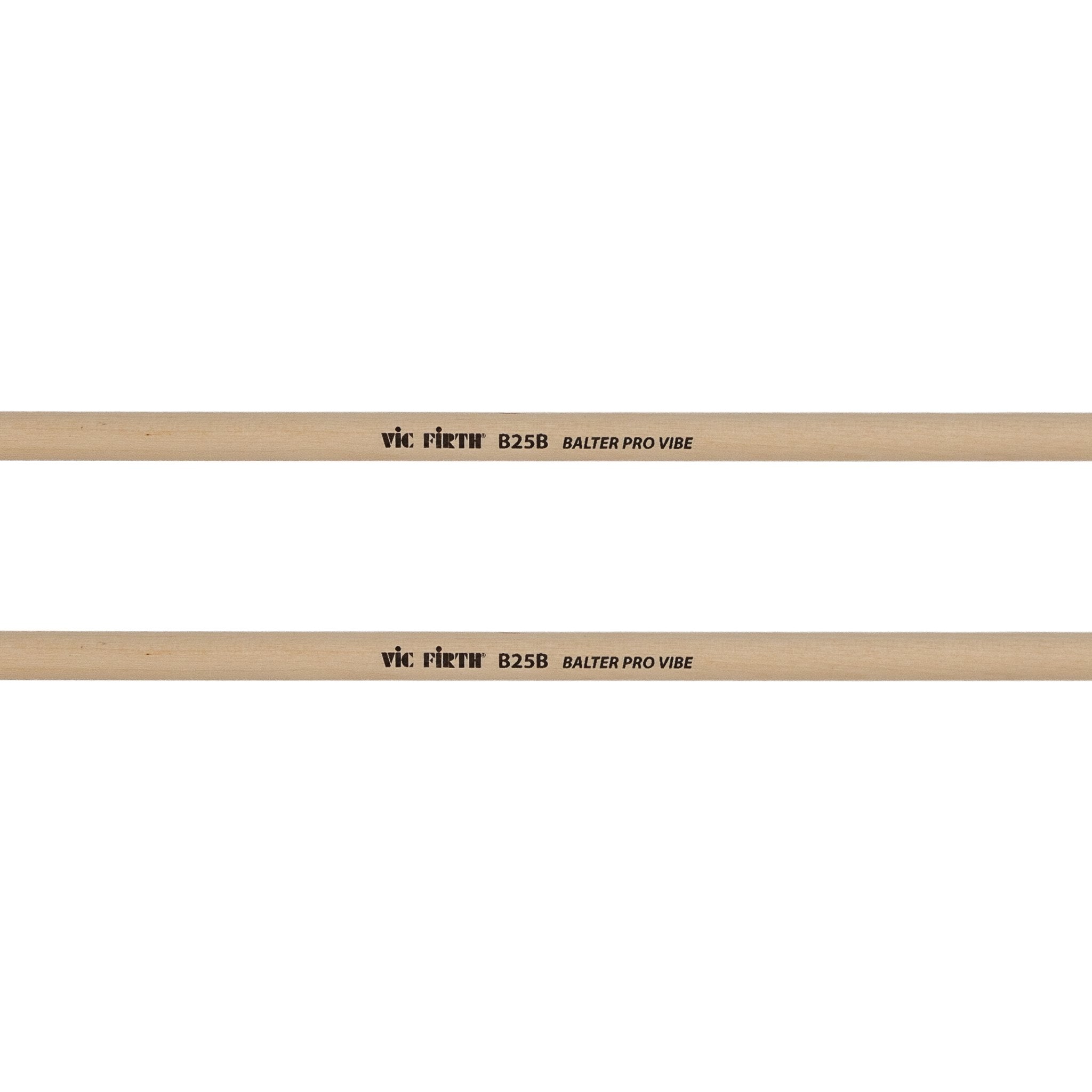 Balter Pro Vibe B25B Jazz Silver Vibraphone Mallets Birch Handle Logo