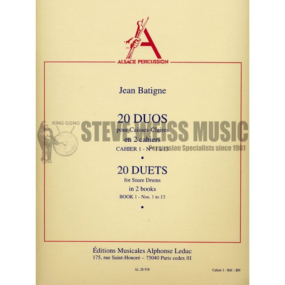 Batigne-20 Duets vol. 1