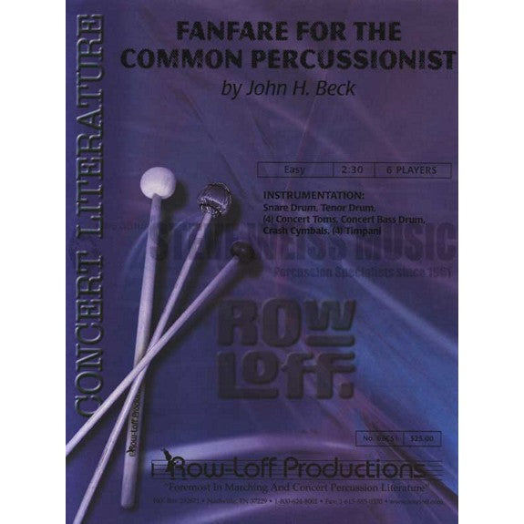 Beck-Fanfare for the Common Percussionist (SP)-4T/P