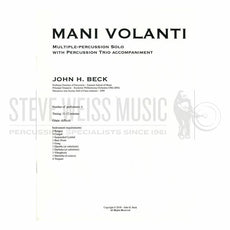 Beck-Mani Volanti (SP)-Solo hand drums/V/M/4T/P