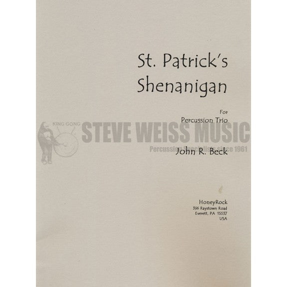Beck-St. Patrick's Shenanigan (SP)-Tuned cowbells