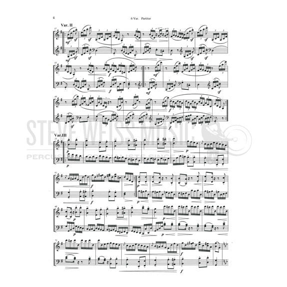 Beethoven-Sechs Kleine Variationen arr. Klemke (2S)-V/M