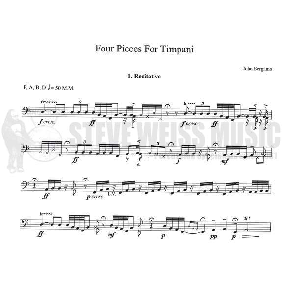 Bergamo-Four Pieces for Timpani-4T