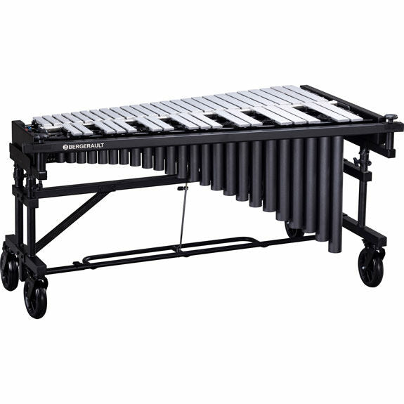 Bergerault Performance 3.5 Octave Vibraphone Silver Bars with Field Frame & Motor