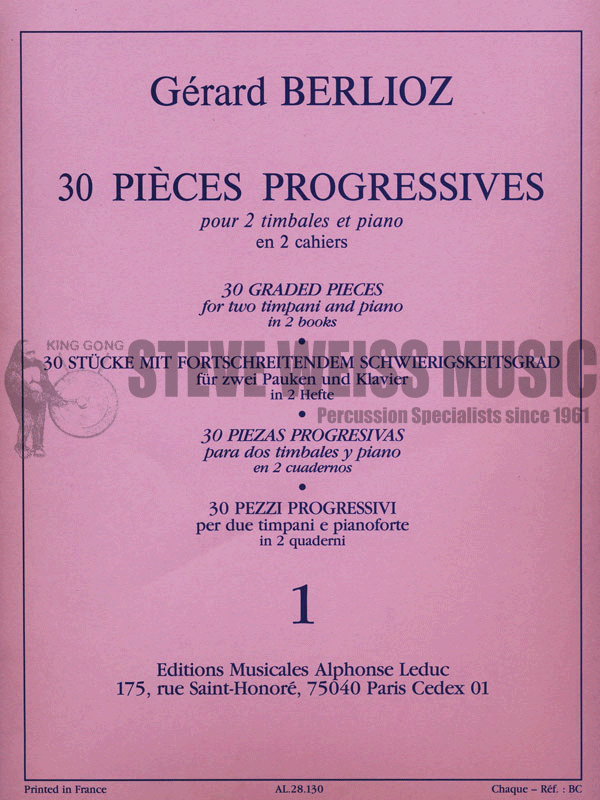 Berlioz-30 Graded Pieces Bk 1-2T-PN