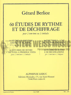 Berlioz-60 Studies in Rhythm and Sight Reading for 2 Drums