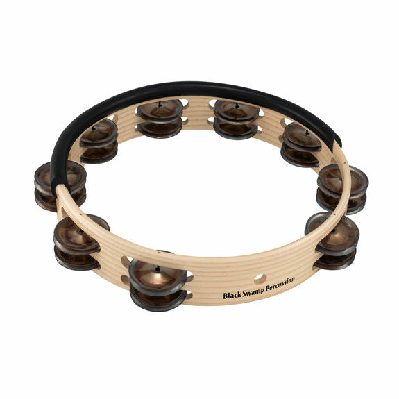 Black Swamp 10" Session Plus Headless Tambourine - Double Row, Chromium 25 jingles