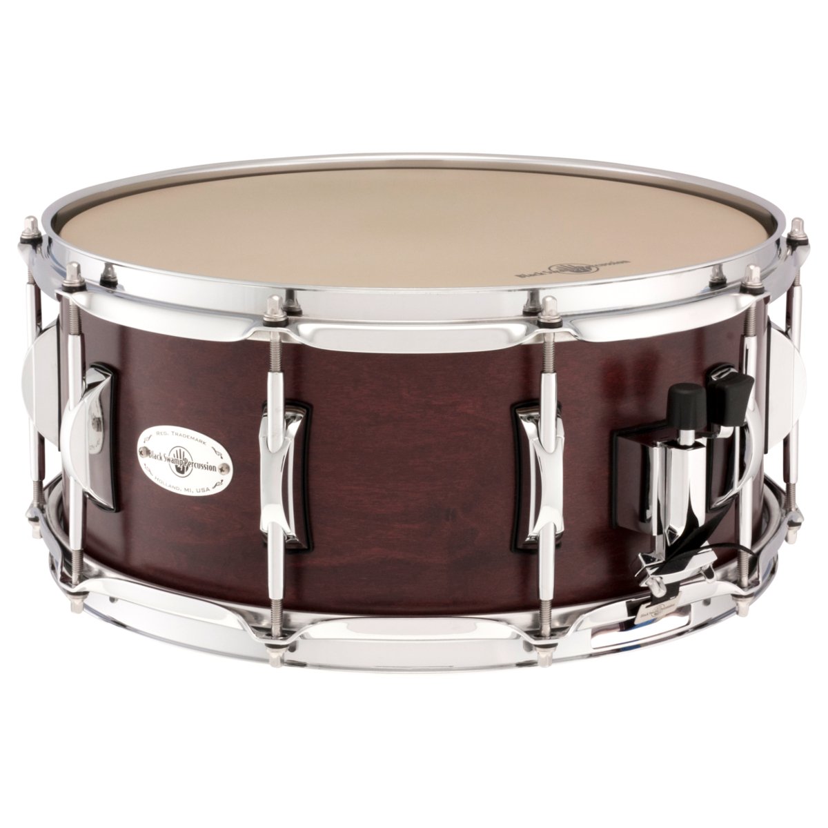 Black Swamp Maple Concert Snare Drum - 14" x 6.5" - Cherry Rosewood