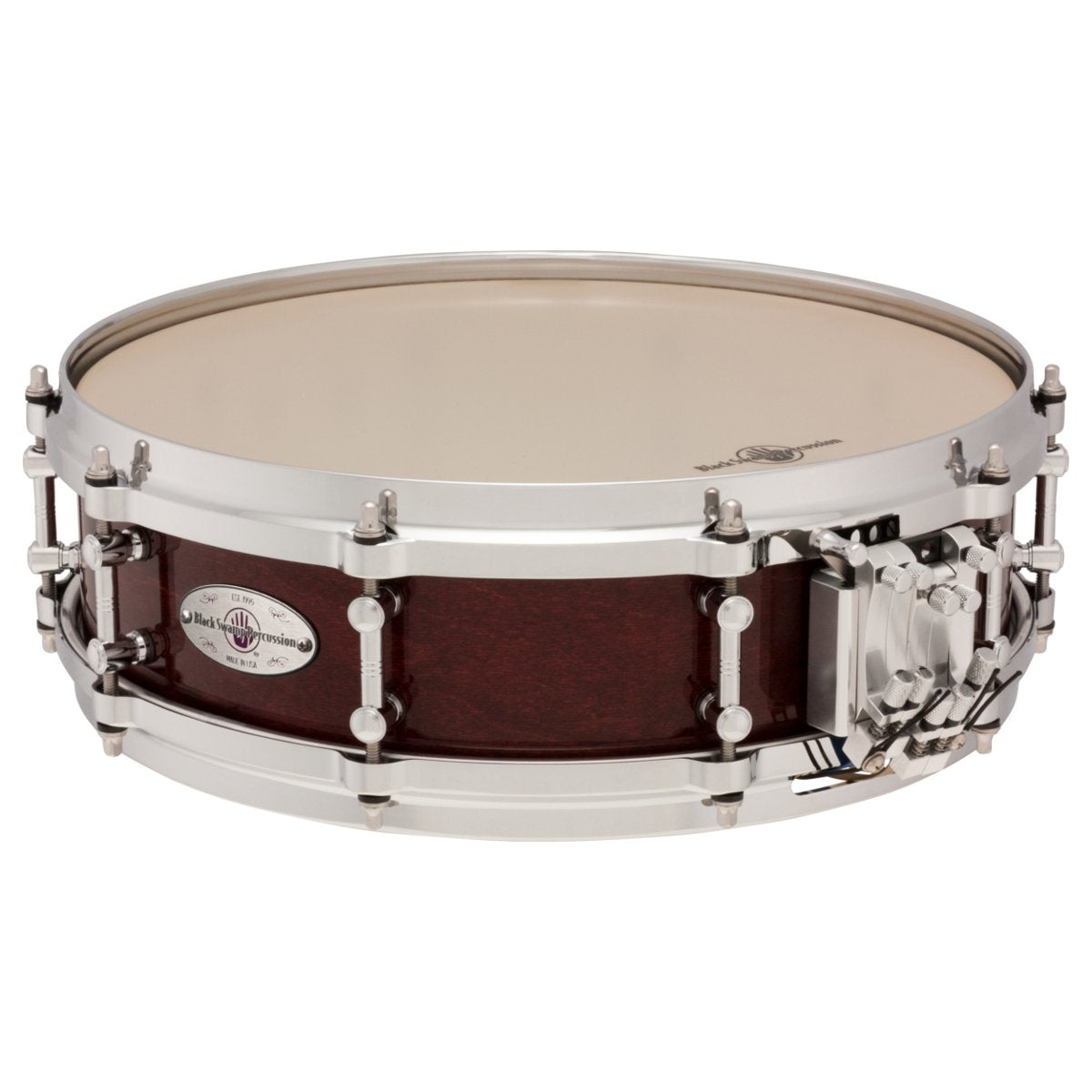 Black Swamp Mercury Series Maple Multisonic Snare Drum - 14" x 4" - Cherry Rosewood