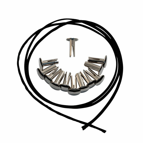 Black Swamp Nickel Plated Rivets - Pack of 12