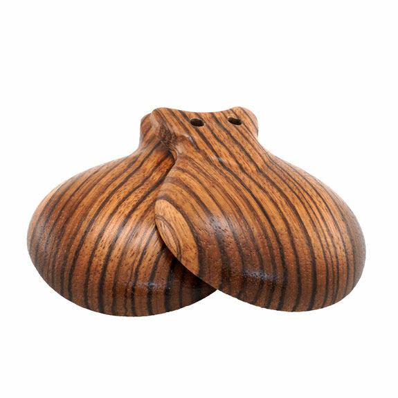 Black Swamp Pair of Individual Castanet Cups for PCC-CM - Zebrawood