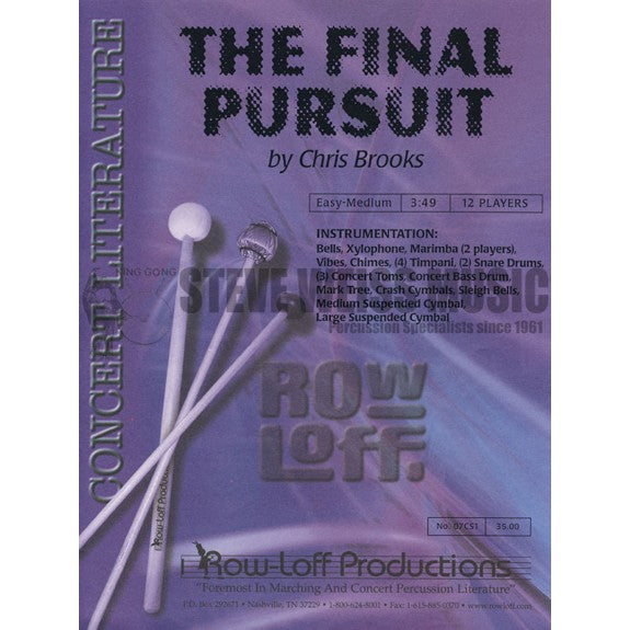 Brooks-Final Pursuit (SP)-B/V/C/X/M/4T/P