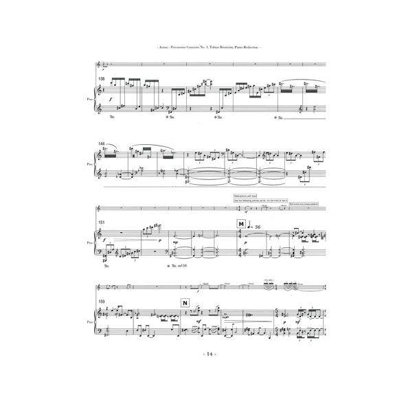 Brostrom-Arena (Percussion Concerto No. 1) PIANO REDUCTION (SP)-M/P/PN