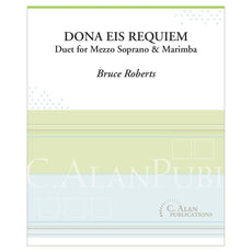 Bruce Roberts Dona Eis Requiem Duet for Soprano and Marimba score cover
