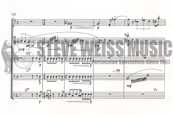 Buss-Dream Sequence for Solo Trombone and Percussion Quartet-P/M