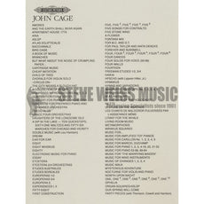 Cage-She Is Asleep, Duet for Voice & Prepared Piano(S)-VX/Prepared PN