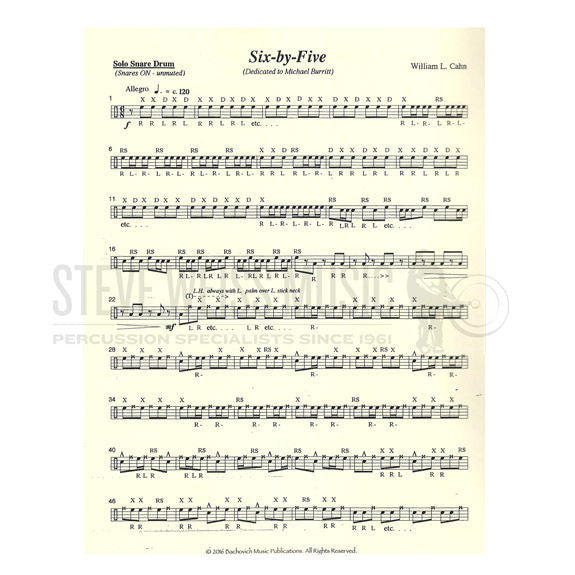 Cahn-Time Zones-Five Concert Pieces for Snare Drum-SD