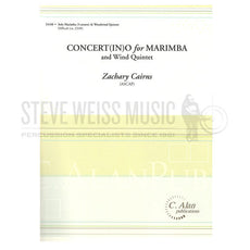 Cairns-Concert(in)o for Marimba and Wind Quintet (SP)-M/ FL/OB/CL/HN/BN