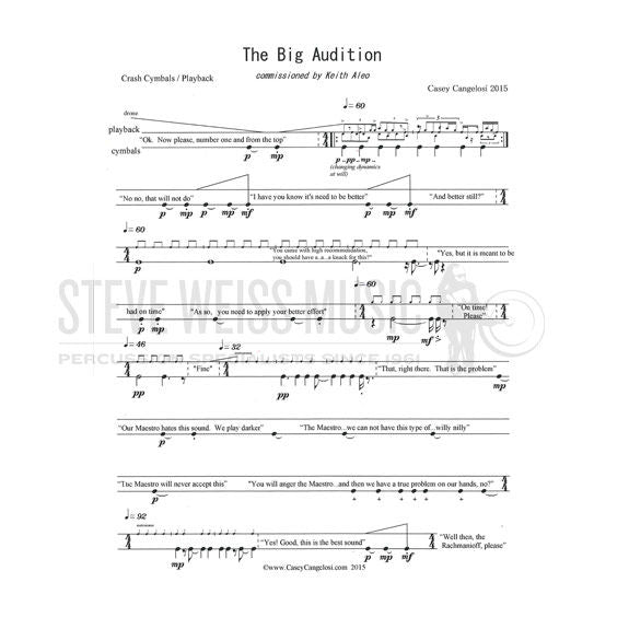 Cangelosi-Big Audtion, The-Crash cymbals/playback