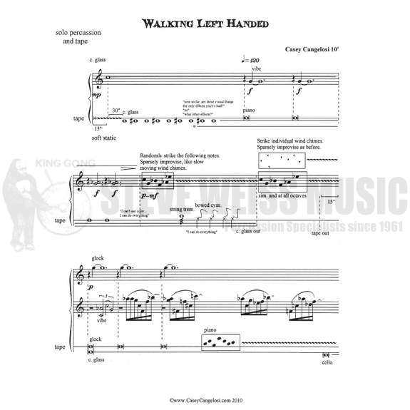 Cangelosi-Walking Left Handed (SCD)-B/V/P/CD