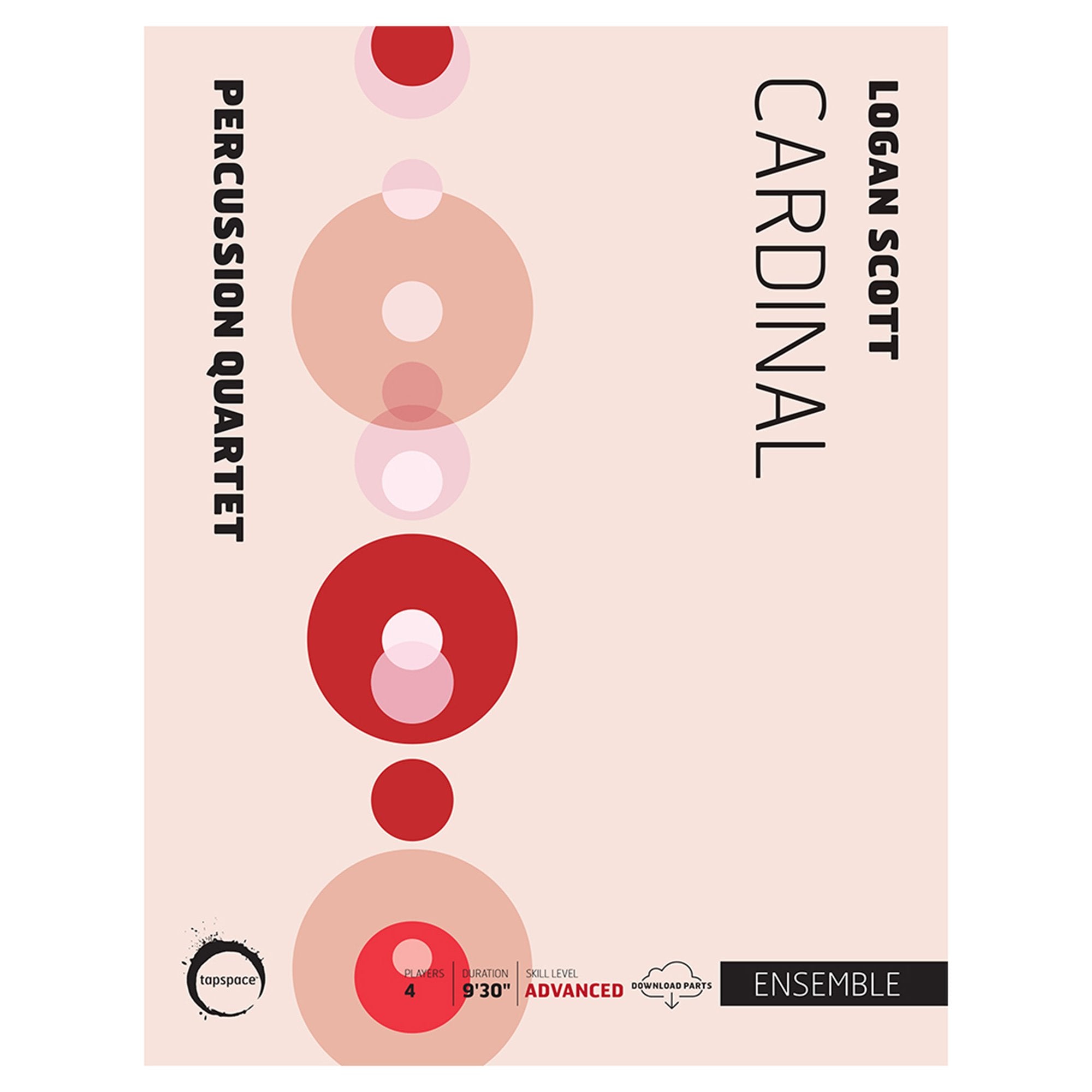 Cardinal by Logan Scott TSPCE26-007 Cover Percussion Quartet