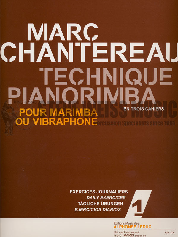 Chantereau-Technique Pianorimba vol. 1